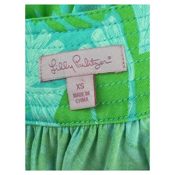 Lilly Pulitzer Nadja Dress Printed Jersey Sleeveless Tropical Floral Womens XS - Picture 4 of 10